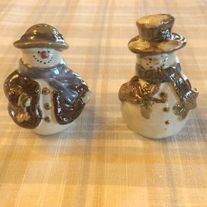 Snowmen Salt and Pepper Shakers